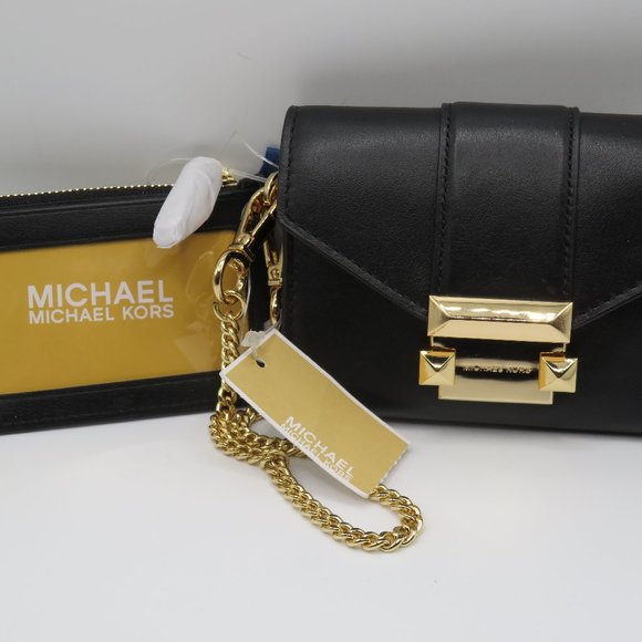 NWT MICHAEL KORS WHITNEY WRISTLET + CARD HOLDER LEATHER WALLET + GIFT BOX - Picture 6 of 7